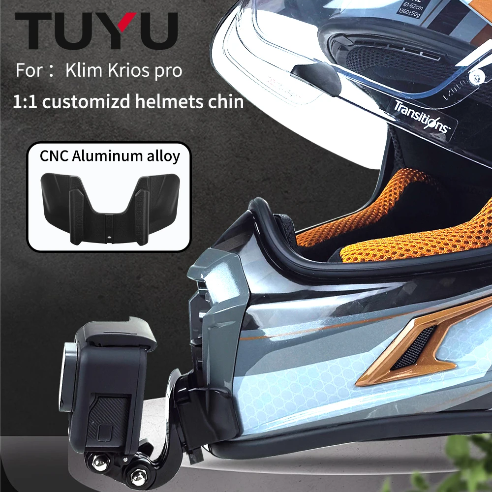 Per Klim Krios Pro Casco Moto Chin Mount Per Gopro Max Hero 11 10 9 Insta360 One X3 X2 Rs Akaso Accessori Per Fotocamere Sportive