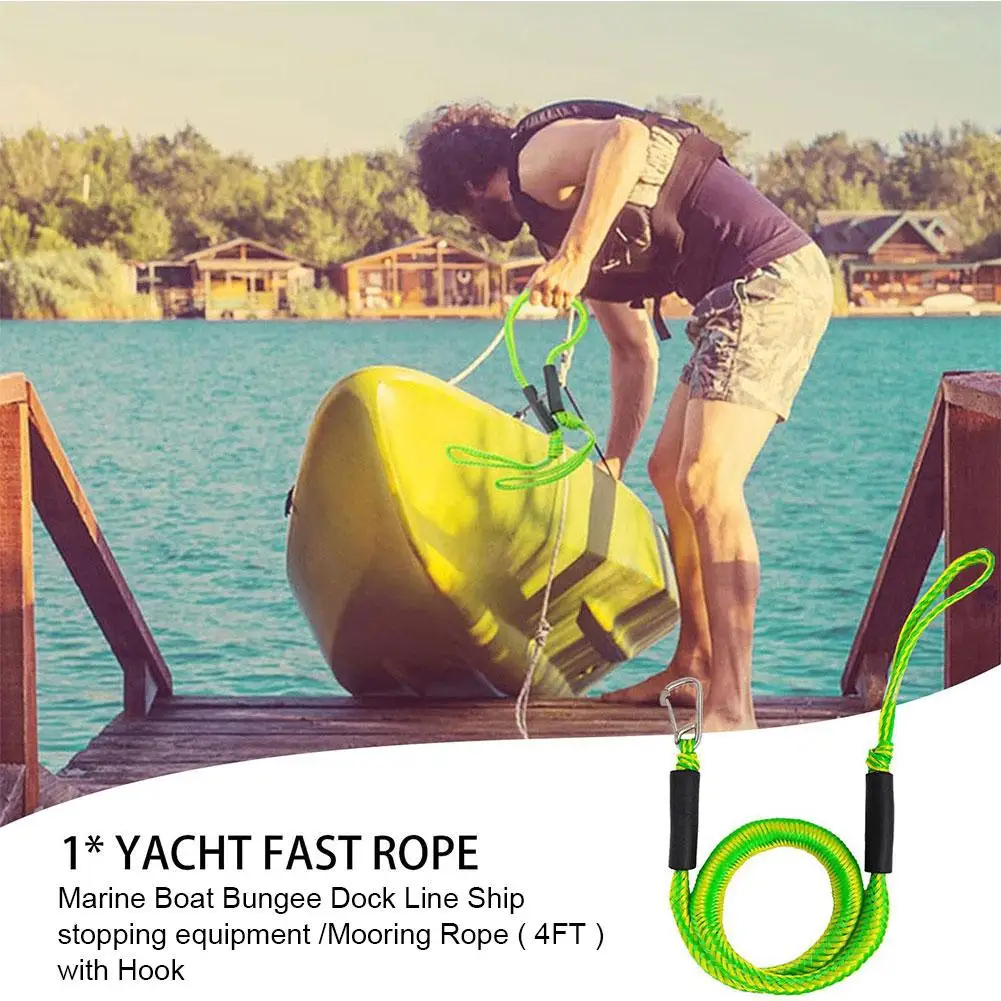 Nuovi Arrivi 4Ft Kayak Barca Ormeggio Corda Barca Bungee Dock Lines Per Inflatabele Barca Da Pesca Barca/Jet Ski/Pontoon Accessori S5W6