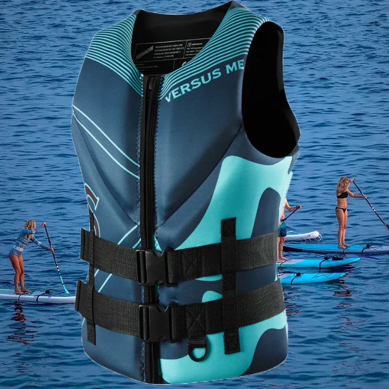 Giubbotto Di Salvataggio Super Galleggiabilità Giubbotto Di Salvataggio In Neoprene Per Adulti Surf Zattera Kayak Pesca Jet Ski Sport Acquatici Nuoto 