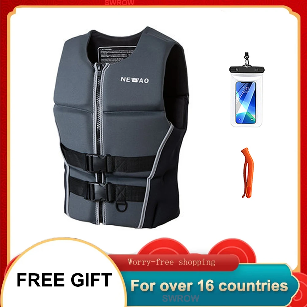 Giubbotto Di Salvataggio In Neoprene Per Adulti, Super Galleggiabilità, Zattera Da Surf, Kayak, Jet Ski Da Pesca, Sport Acquatici, Salvataggio In Nuot