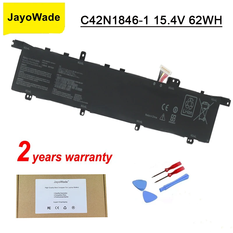 Jayowade Nuova Batteria Per Laptop C42N1846-1 Per Asus Zenbook Pro Duo Ux581Gv Duo Pro Ux581G Pro Duo Ux581Gv 0B200-0349000015.4V 62Wh