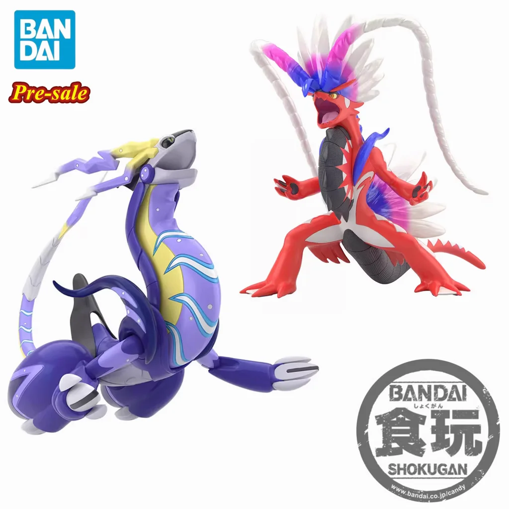 Originale Bandai Animpostemon Scale World Scarlet And Violet Miraidon Koraidon Figure Toy Paldea Region Pocket Monster Pvc Doll