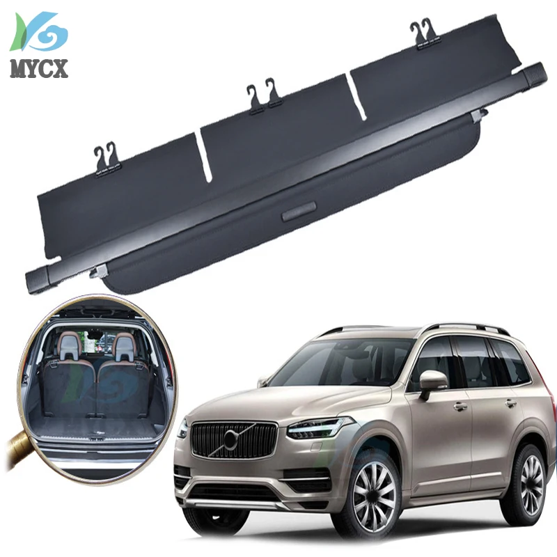 Per Volvo Xc90 Xc 90 2015-2018 Copertura Del Carico Scudo Di Sicurezza Bagagliaio Posteriore Bagagli Parcel Shelf Cover Accessori Per Lo Styling Dell'