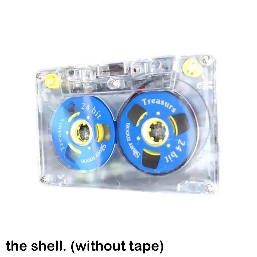 1Pc Trasparente Standard Cassette Blank Tape Player Vuoto 45 Minuti Nastro Audio Magnetico Drop Shipping Senza Nastro Per Bobine Fai Da Te