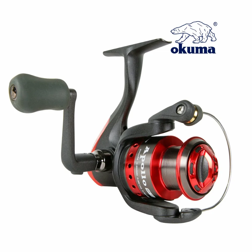 Okuma Apollo Bobina Di Pesca Apii-20/30/40/45/55/65/80 Bobina Di Filatura Di Metallo Bobina Di Pesca Pre-Carico Di Filatura Di Pesca Ruota Affrontare