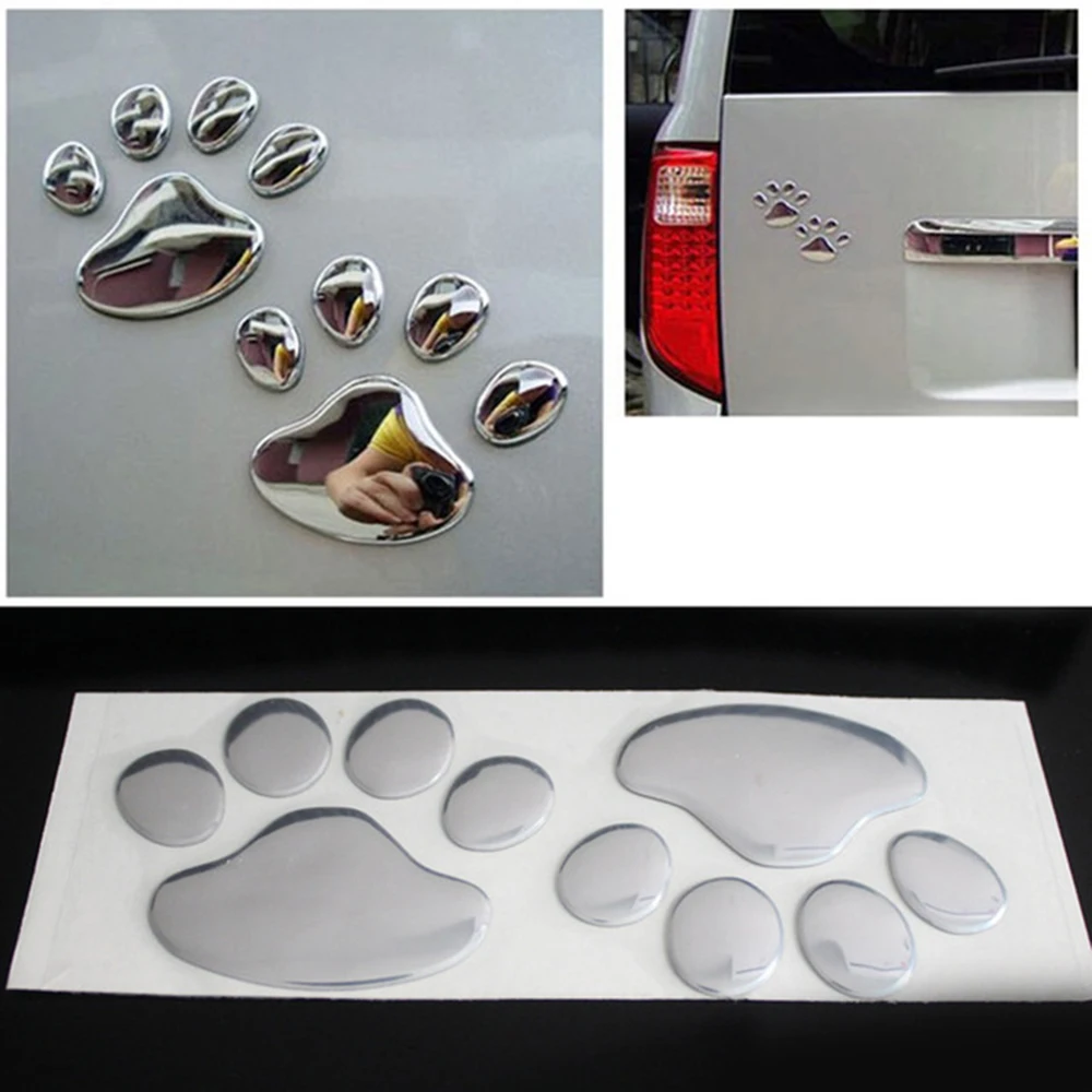 Car Design Paw 3D Animal Dog Cat Footprint Decal Per Jaguar Xf Xfl Xe Xj Xjl F-Pace F Pace Pace X761 Xj6 Xk8 X320 X308