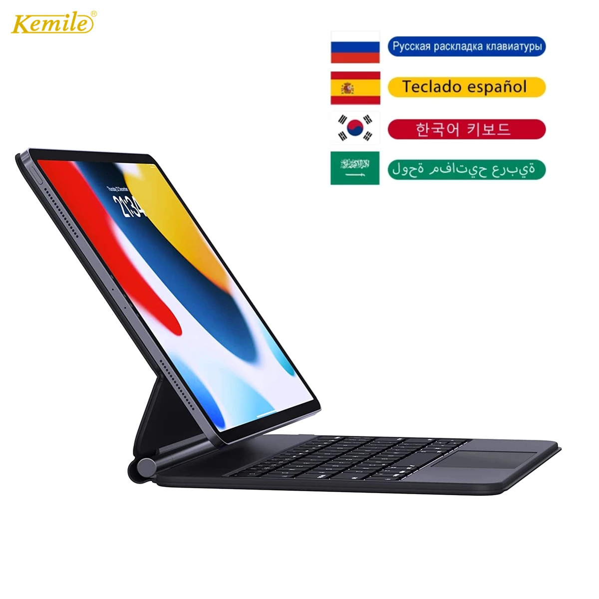 Per Apple Magic Keyboard Per Ipad Air 4 Air 5 10.9 Ipad Pro 11 2020 Per Ipad Pro 11 2022 Magic Touchpad Keyboard Arabo Coreano
