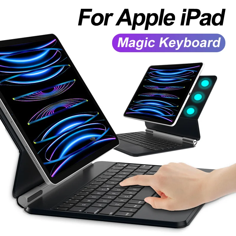 Per Apple Magic Retroilluminazione Tastiera Per Ipad Pro 12.9 2022 11 12 9 6Th Air 5 4 10Th Generation 10.9 5Th 4Th Gen 2021 Cover Case
