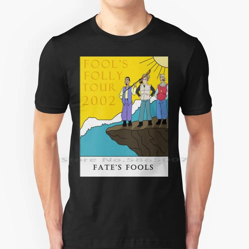 Fate'S Fools Crazy'S Folly Tour 2002 T Shirt 100% Cotton Fates Fools Band Whats New Riva Ras Regas Big Size 6Xl Tee Gift Fashion