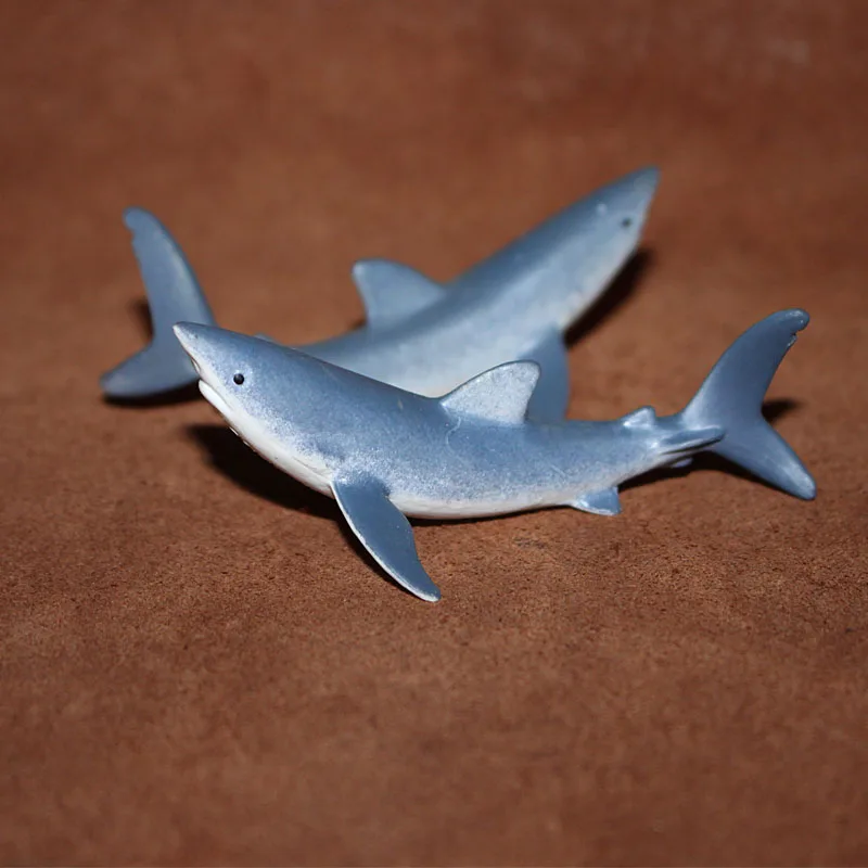 Miniature Ocean World Modello Animale Mako Great White Shark Sea Lion Fur Seal Acquario Decorazione Accessori Action Figures Giocattoli