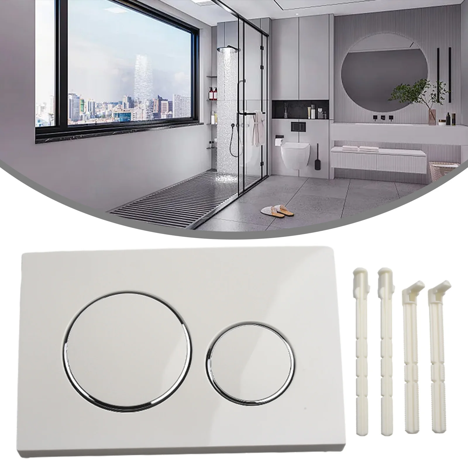 Per Geberit Sigma20 Chrome Black White Dual Flush Plate 115.882 Pulsanti Di Scarico In Plastica Cromata Sostituisci Gli Accessori Per Wc