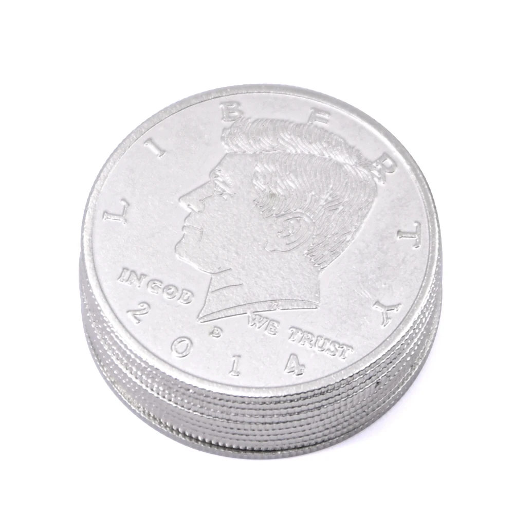 10 Pezzi Di Monete Palming Super Sottili (Versione Mezzo Dollaro) Trucchi Magici Che Appariscono/Vanishing Coin Magia Accessori Gimmick Puntelli