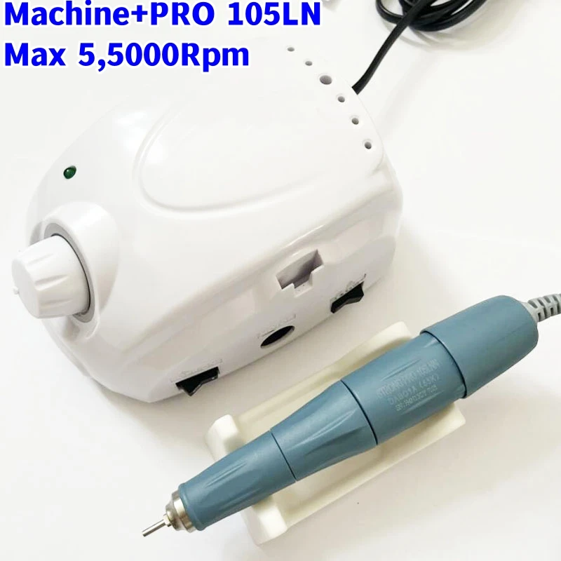 Strong Marathon Champion-3 Strong 210 Pro 105Ln Handle 55000 Rpm Electric Manicure Nail Drill Machine Forte 210 Nail Art Tool