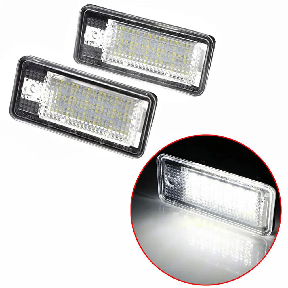 2Pcs 18 Led Lampada Luce Targa Senza Errori Per Audi A3 A4 A6 A8 B6 B7 Q7