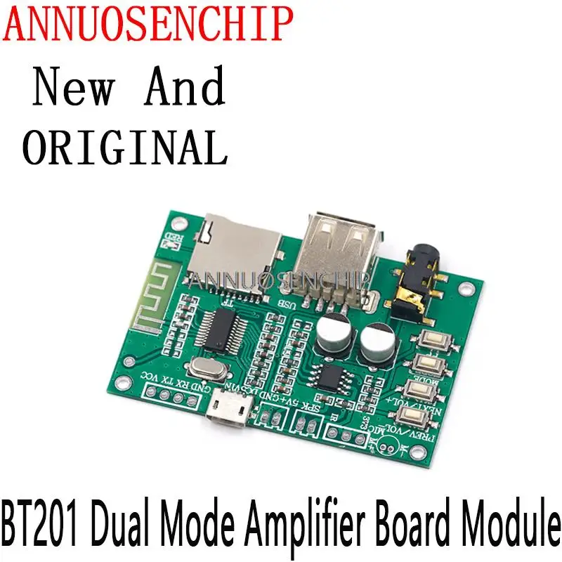 Dual Mode 5.0 Bluetooth Lossless Audio Power Amplifier Board Module Tf Card U Disk Ble Spp Porta Seriale Trasparente Trans Bt201