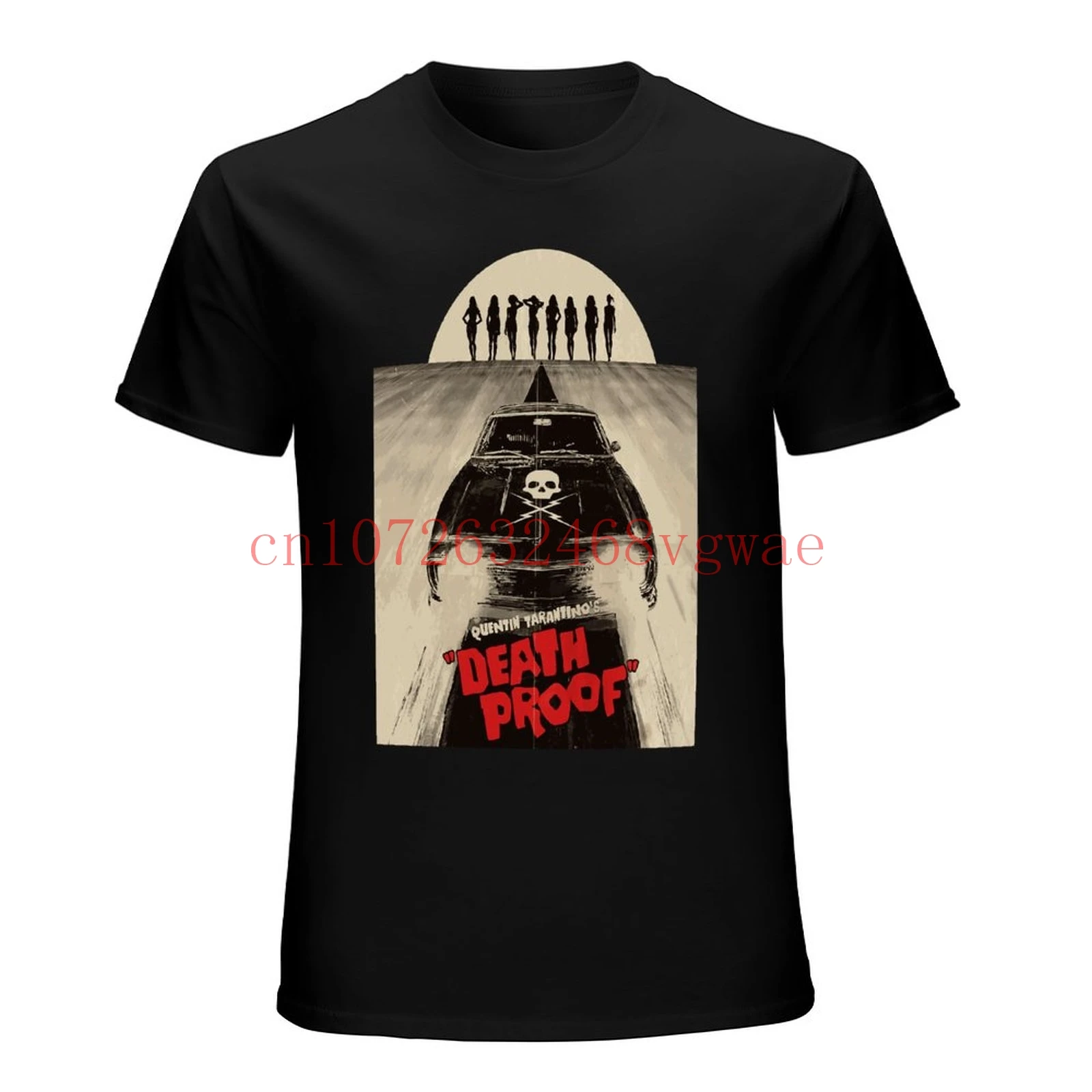 Mod.4 A Prova Di Morte Stuntman Mike Car Skull Quintino Tarantino Retro Vintage Movie Driving School Camiseta T-Shirt