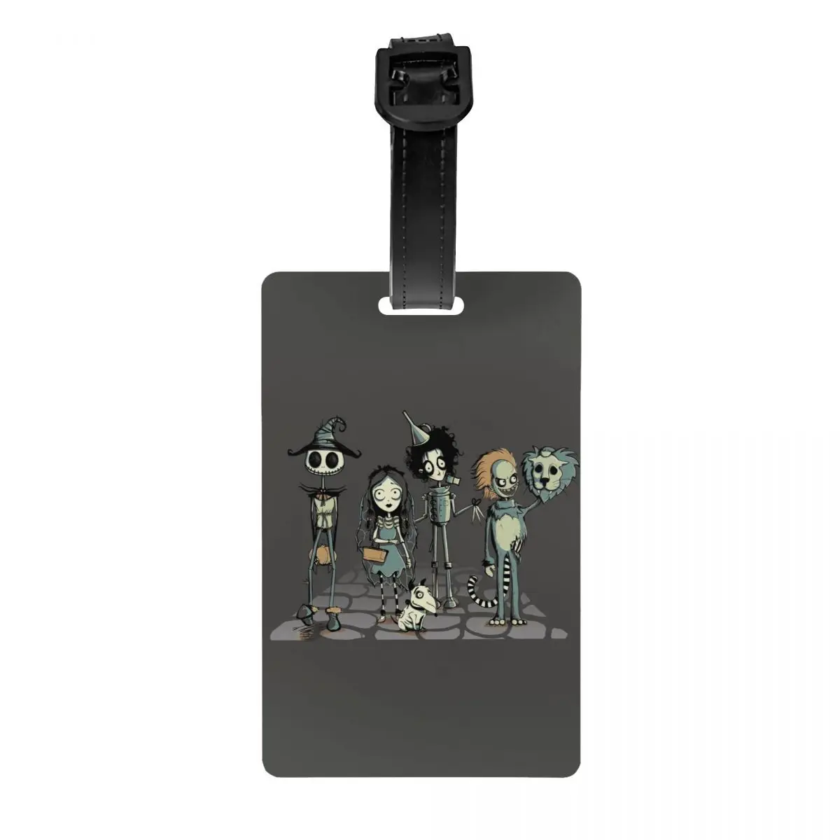 Tim Burton Horror Movie Etichette Per Bagagli Custom Gothic Halloween Film Etichette Per Bagagli Privacy Cover Nome Id Card