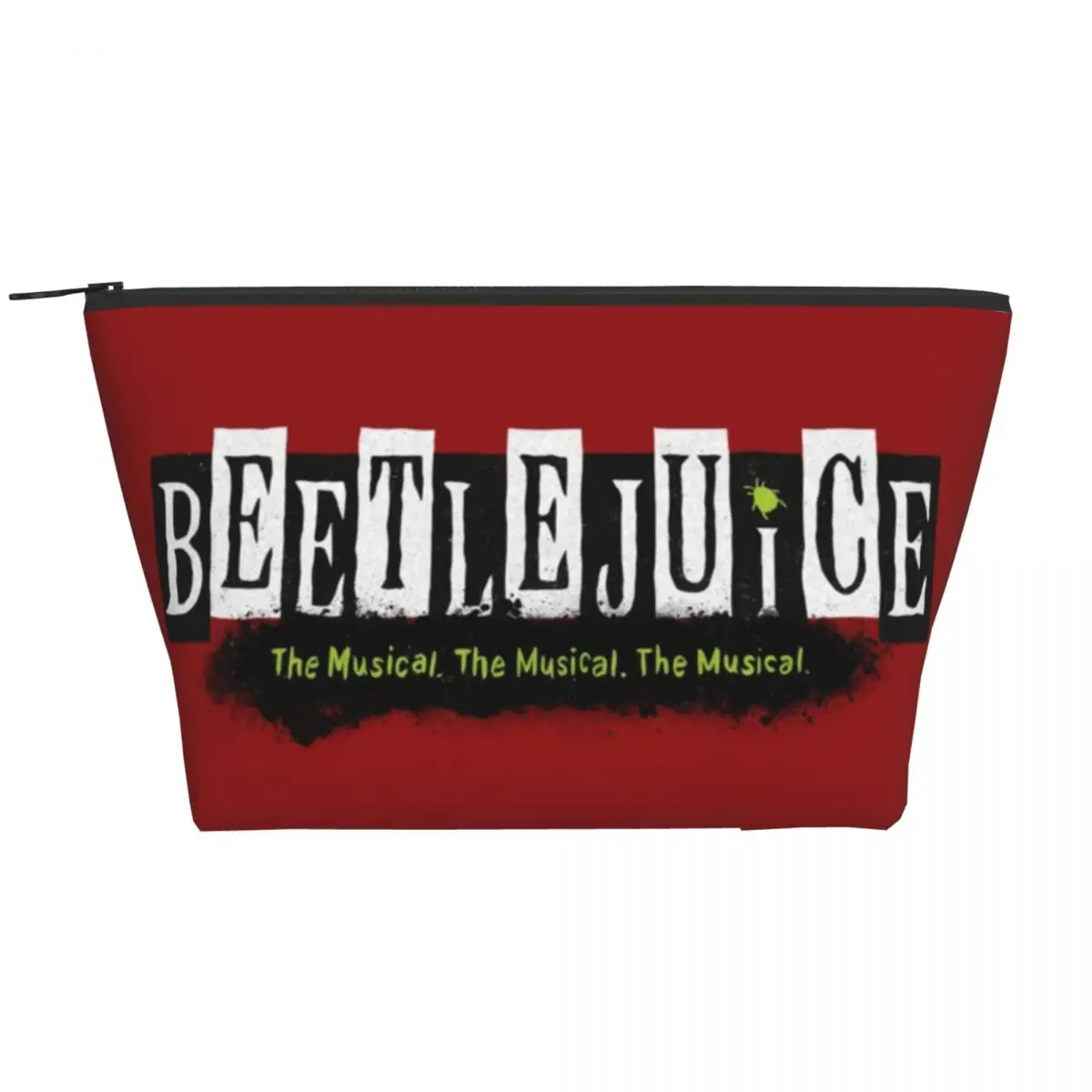 Borsa Da Toilette Musicale Personalizzata Beetlejuice Donna Halloween Tim Burton Cosmetic Makeup Organizer Ladies Beauty Storage Dopp Kit Box