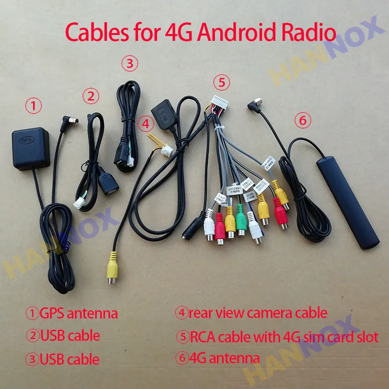 Moda Android Autoradio Auto Lettore Multimediale Gps Cavi Rca Subwoofer Wifi 4G Sim Card Autoradio Antenna Microfono Per Fotocamera