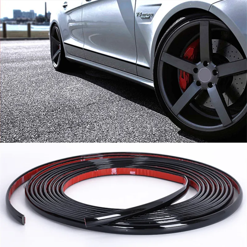 Adesivi Per Auto Chrome Body Trim Door Protector Auto Window Roof Striscia Protettiva Decorativa Impermeabile Pvc Bright Black Trim