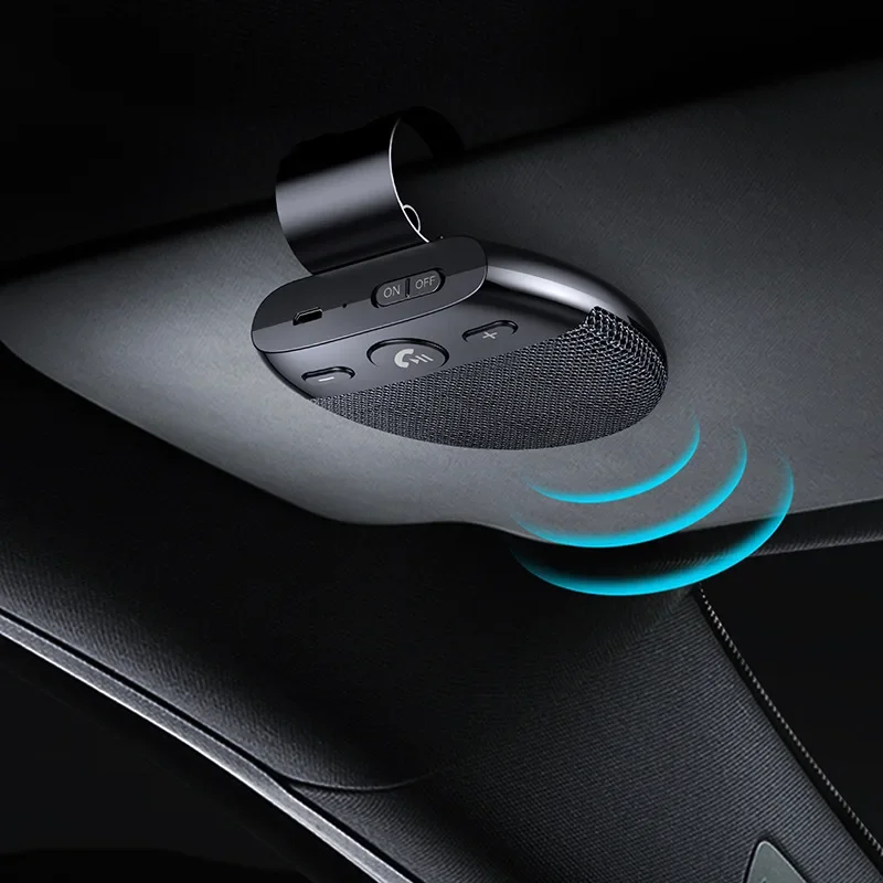 Altoparlanti Bluetooth V5.0 Per Auto Senza Fili Per Veicoli Kit Vivavoce Per Auto Vivavoce Bluetooth Vivavoce Parasole Lettore Musicale Con Microfono