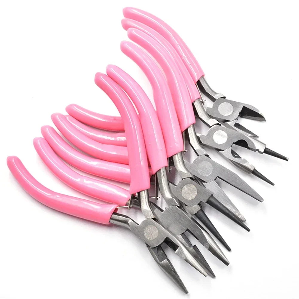 Simpatico Manico Di Colore Rosa Antiscivolo Splicing E Fissaggio Pinze Per Gioielli Kit Di Strumenti E Attrezzature Per Il Design Di Accessori Per Gio