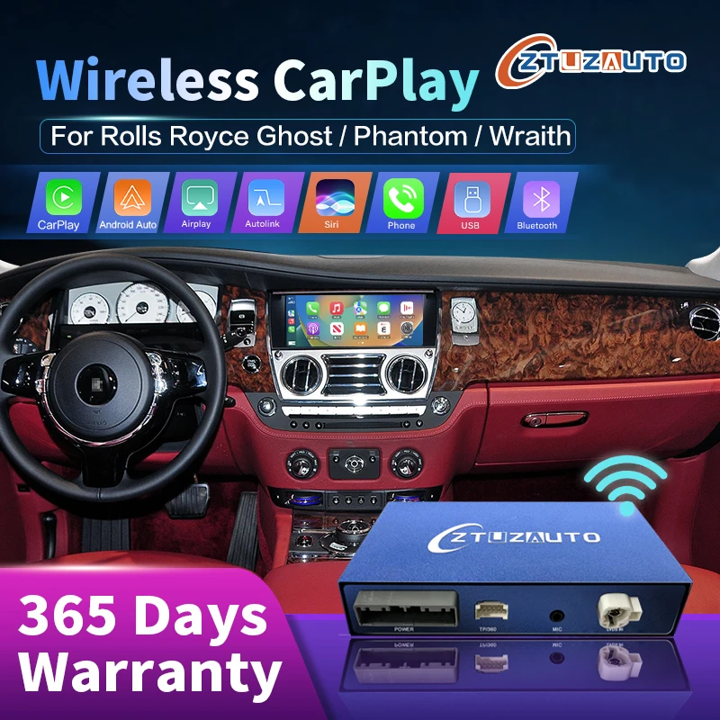 Wireless Apple Carplay Per Rolls Royce Wraith Ghost Phantom Cic System Con Android Auto Car Play Airplay Autolink Module Box
