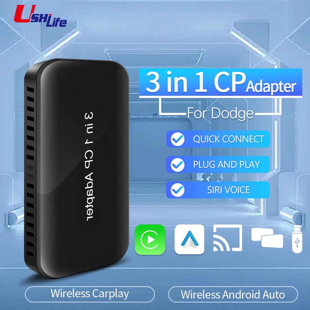 Ushi Apple Carplay Netflix Tv Ai Box Wireless Android Auto Car Play Android 11.0 System Spotify Car Smart Box Per Dodge Oem Cars