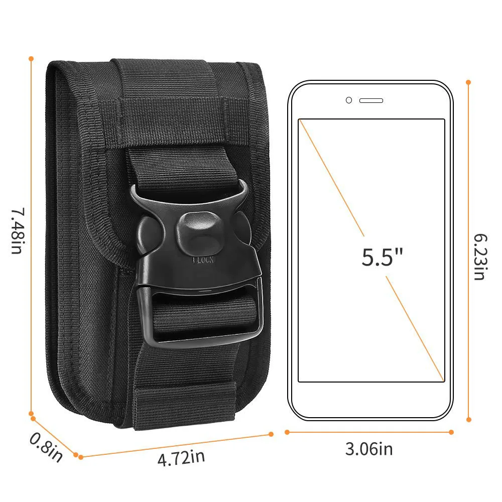 Per Unihertz Tank Molle Laser Pouch Tactical Cell Phone Belt Pouch Holder Marsupio Outdoor Camping Borsa Per Cellulare