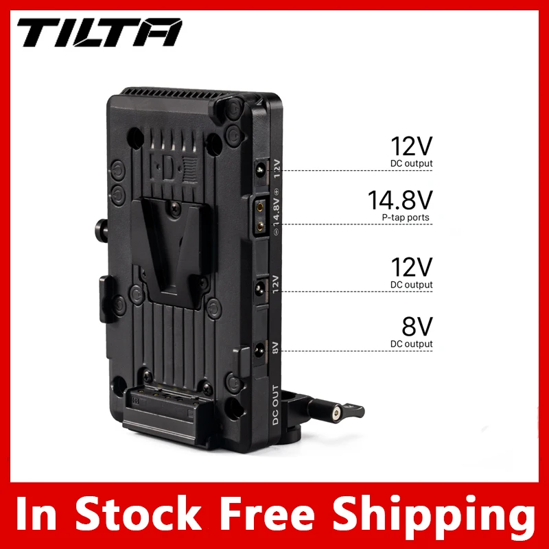 Tilta Ta-Btp2-V V-Mount Battery Plate V2 Alimentatore 15Mm Lws Rod Adapter Per Bmpcc 4K 6K Accessori Per Gabbie