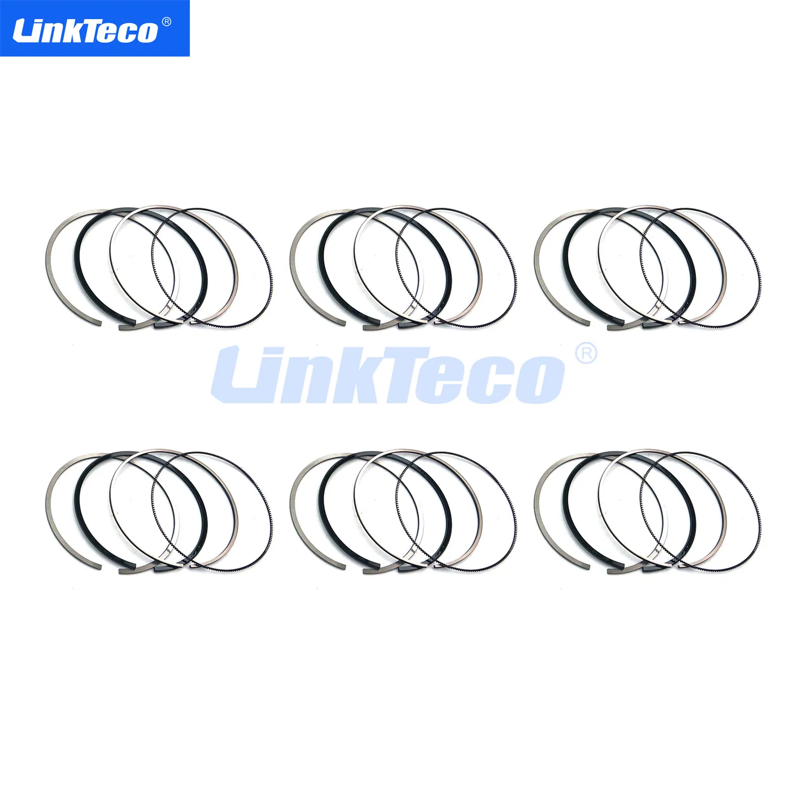 6X Set Fasce Elastiche Per Bmw 3/4/5/6/7/X3X4/X5/X6 3.0Tds 24V N57D30A N57D30B 84Mm Std