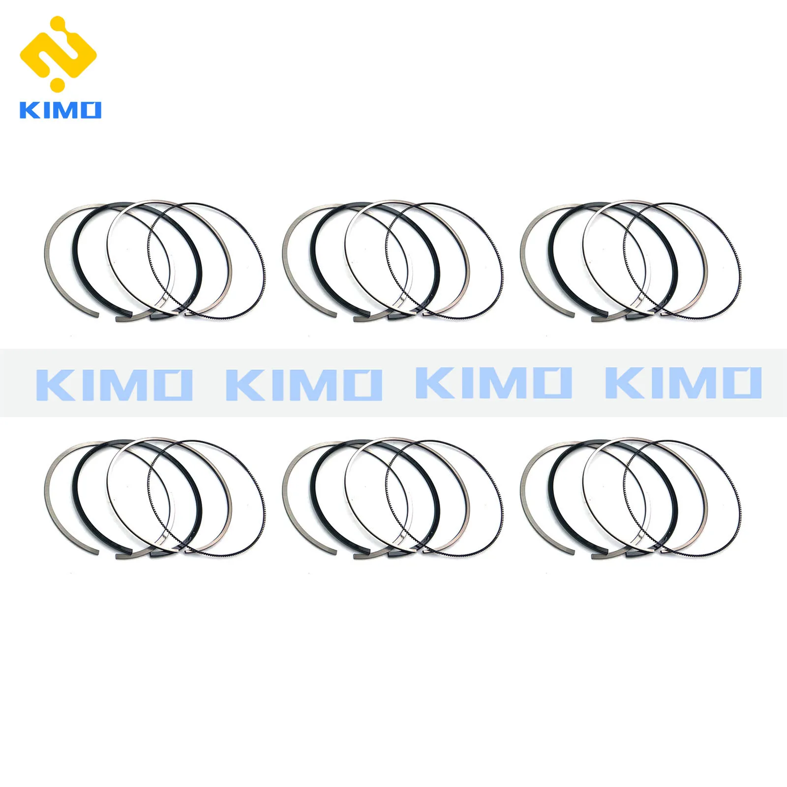 6X Piston Ring Set Per Bmw 3/4/5/6/7/X3X4/X5/X6 3.0Tds 24V N57D30A N57D30B 84 Millimetri
