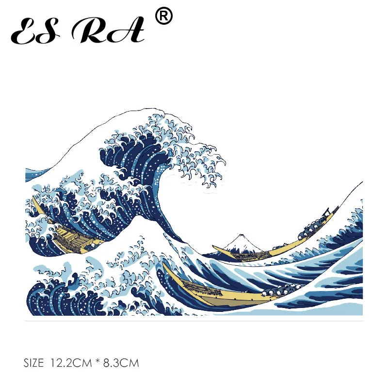 The Great Wave Off Stickers Art Drawing Decora Adesivi Per Snowboard Skateboard Lugguage Guitar Phone Journey Al Fai Da Te Decorare