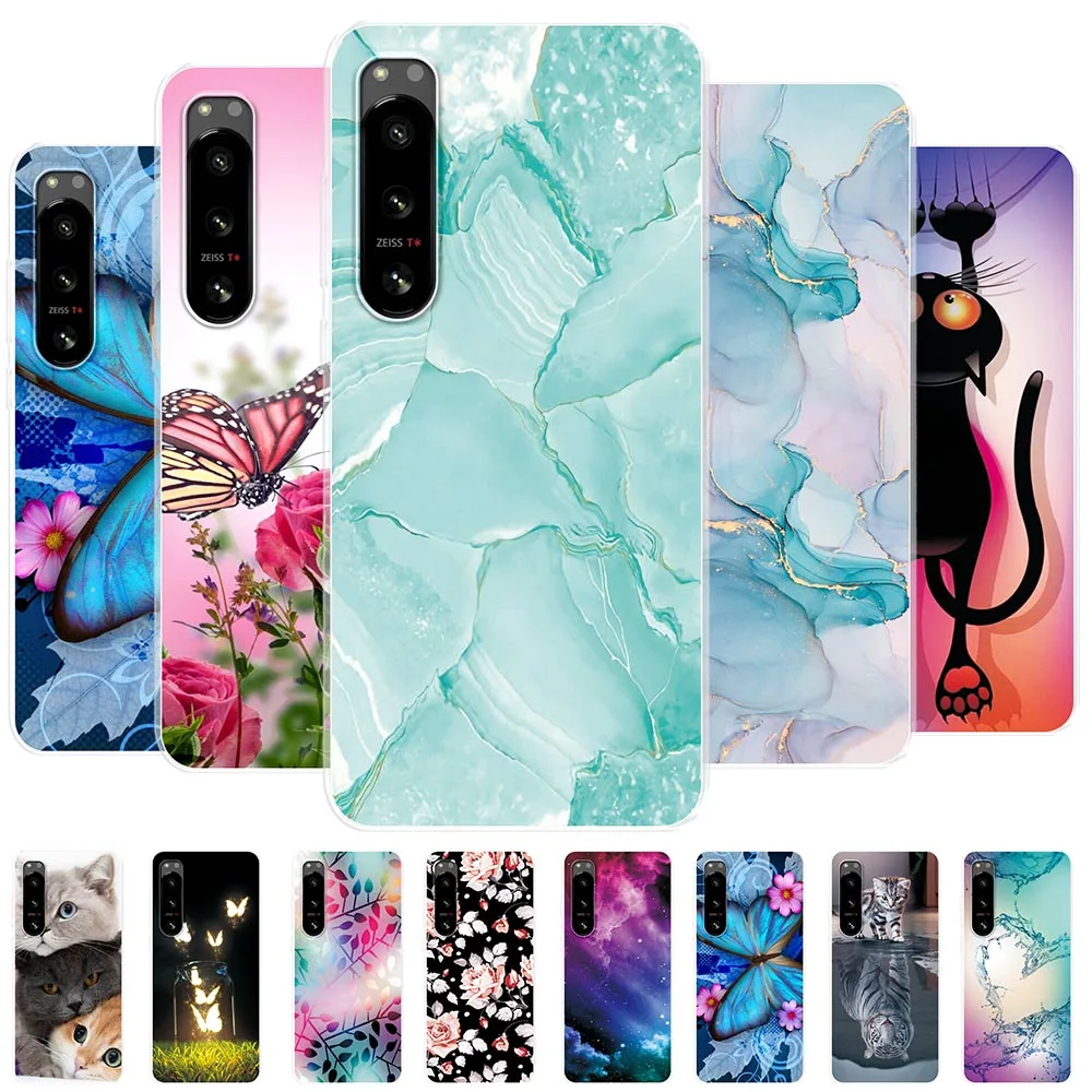 Per Sony Xperia 5 Iv Custodia Custodia Morbida In Silicone Per Sony Xperia 5 Iv Clear Painted Fundas Per Sony Xperia 5 Iv Paraurti Coque Capa