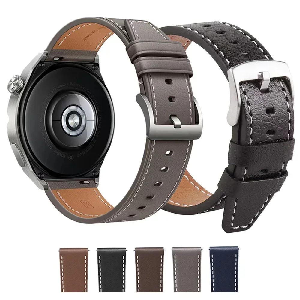 Cinturino In Vera Pelle Da 20/22Mm Per Coros Pace 3/Apex 2 Pro/Apex Pro/Apex 42Mm 46Mm Cinturino Di Ricambio Per Cinturino Smartwatch