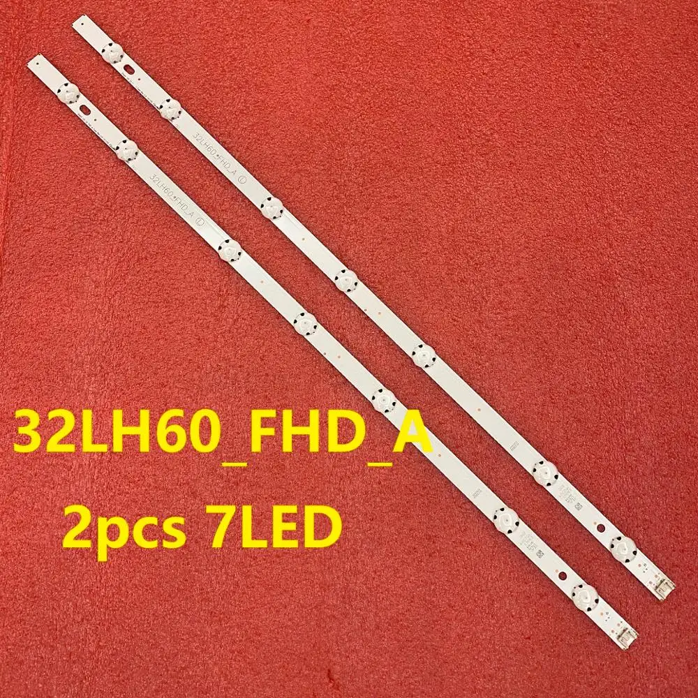 2Pcs Led Blacklight Strip Per Lg 32Lh609V 32Lh604V 32Lh530V 32Lh6047 32Lh60_Fhd_A S L Lg Innotek Direct 16Y 32 Fhd Eav63452304