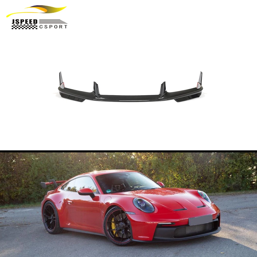 Preimpregnato Carbon 992 Paraurti Anteriore Lip Splitter Per Porsche 911 992 Turbo S 2-Door 2019-2020