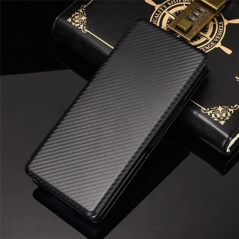 Custodia A Vibrazione Magnetica Per Lg Wing Case Portafoglio In Fibra Di Carbonio Da 6.8 Pollici Custodia A Libro Per Lg Wing 5G Cover Phone Bag Cell 