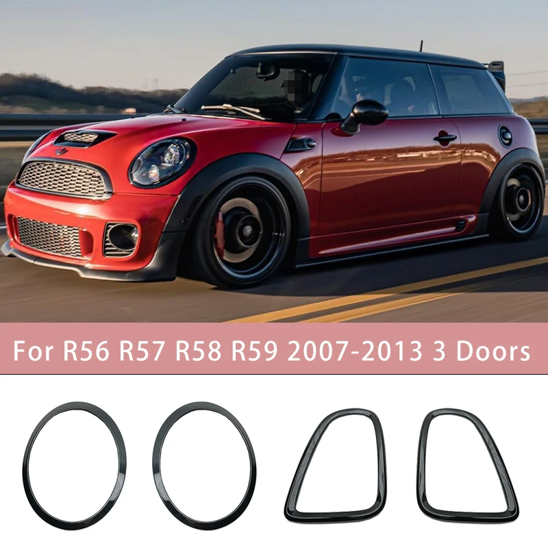 Telaio Per Fari Posteriori Per Fari Posteriori Per Bmw Mini Cooper S/D Jcw R55 R56 R57 R58 R59 Adesivo Per Copertura Anello Di Rivestimento Luce
