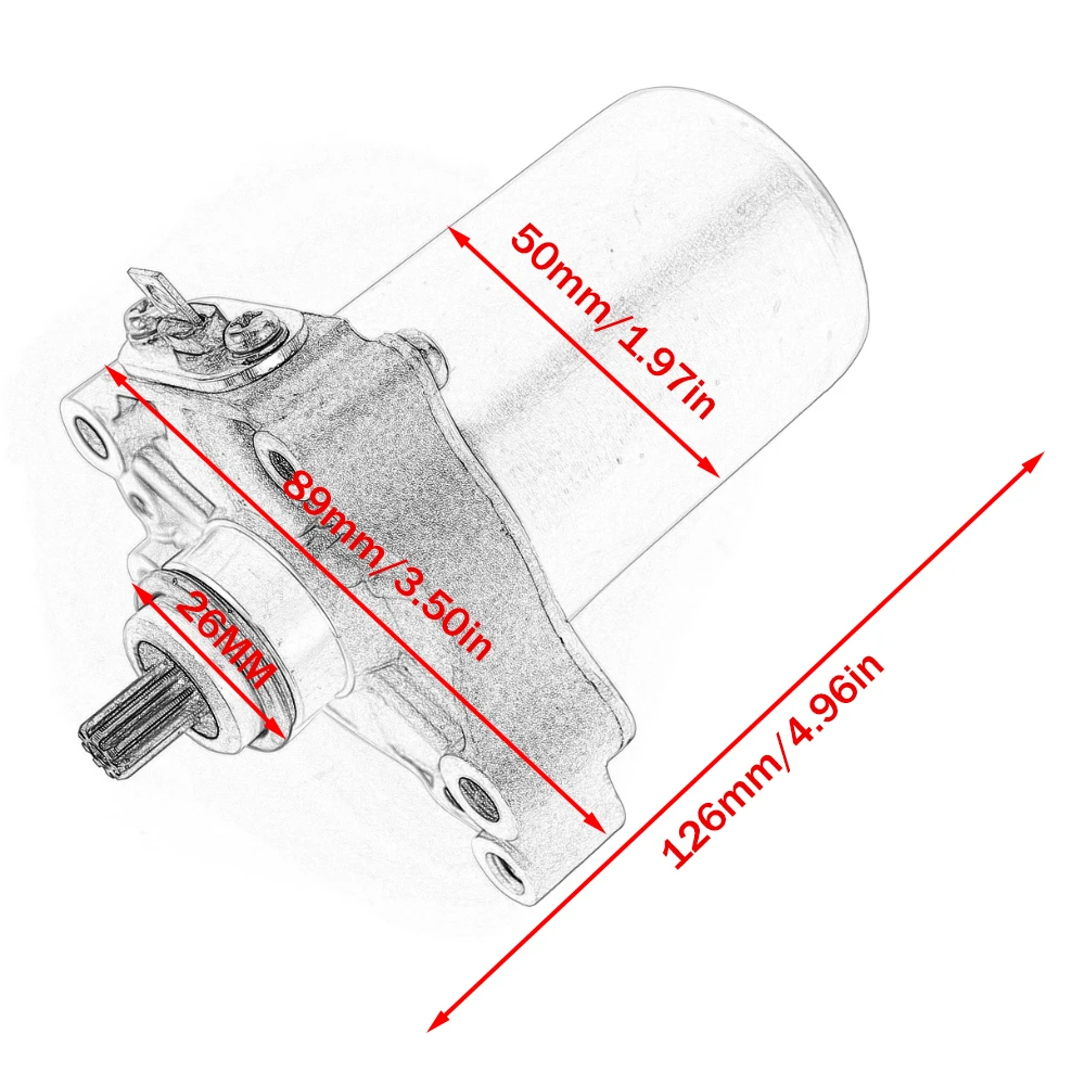 Motorino Di Avviamento Adatto Per Piaggio Fly Kostenlos Zip 100 Hexagon Skirt Taifun 125 150 180 Lx Lxt Per Derbi Atlantis 100
