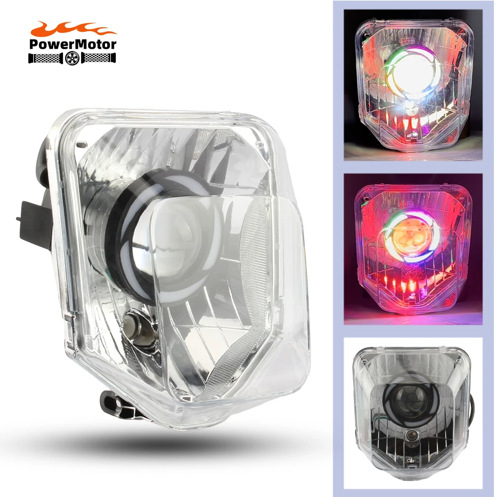 Faro Moto Led Enduro Per Husqvarna Te Tc 250 300 450 Accessori Motocross Pit Dirt Bike Super Moto Lights Sportster