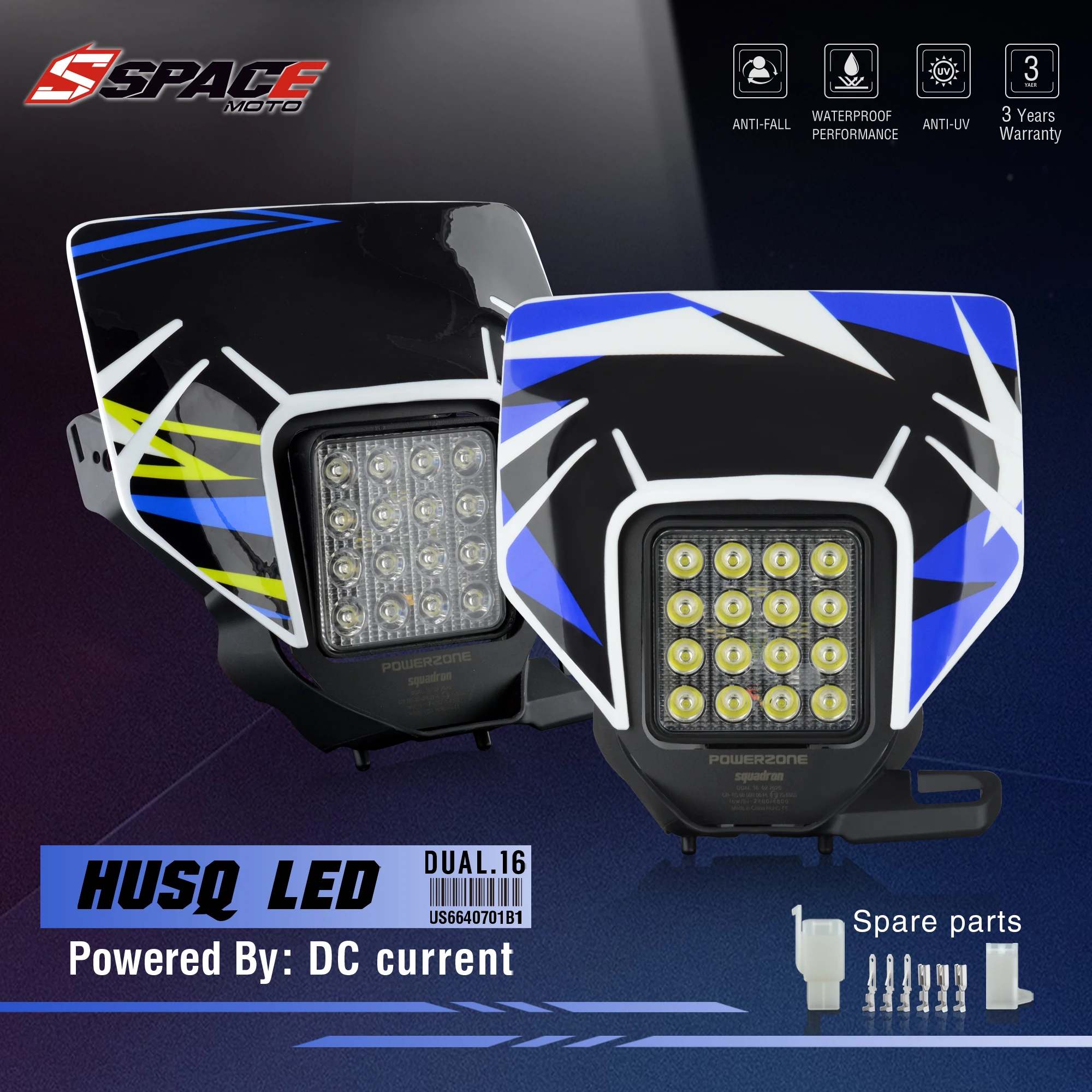 Space Moto Faro Faro Anteriore Luce Super Moto Carenatura Per Husqvarna Husky Te Te Enduro Vsl Faro