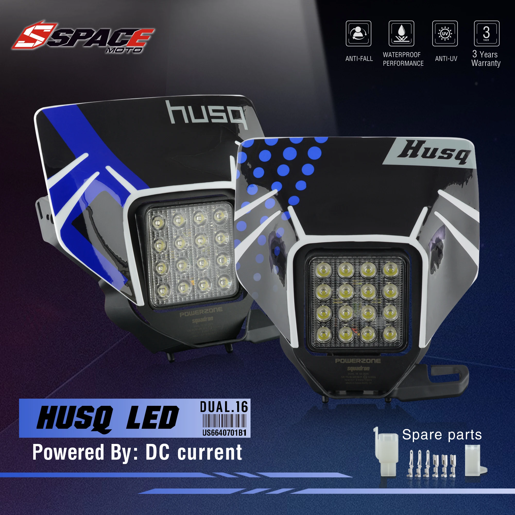 Space Moto Faro Faro Anteriore Luce Super Moto Carenatura Per Husqvarna Husky Te Te Enduro Vsl Faro