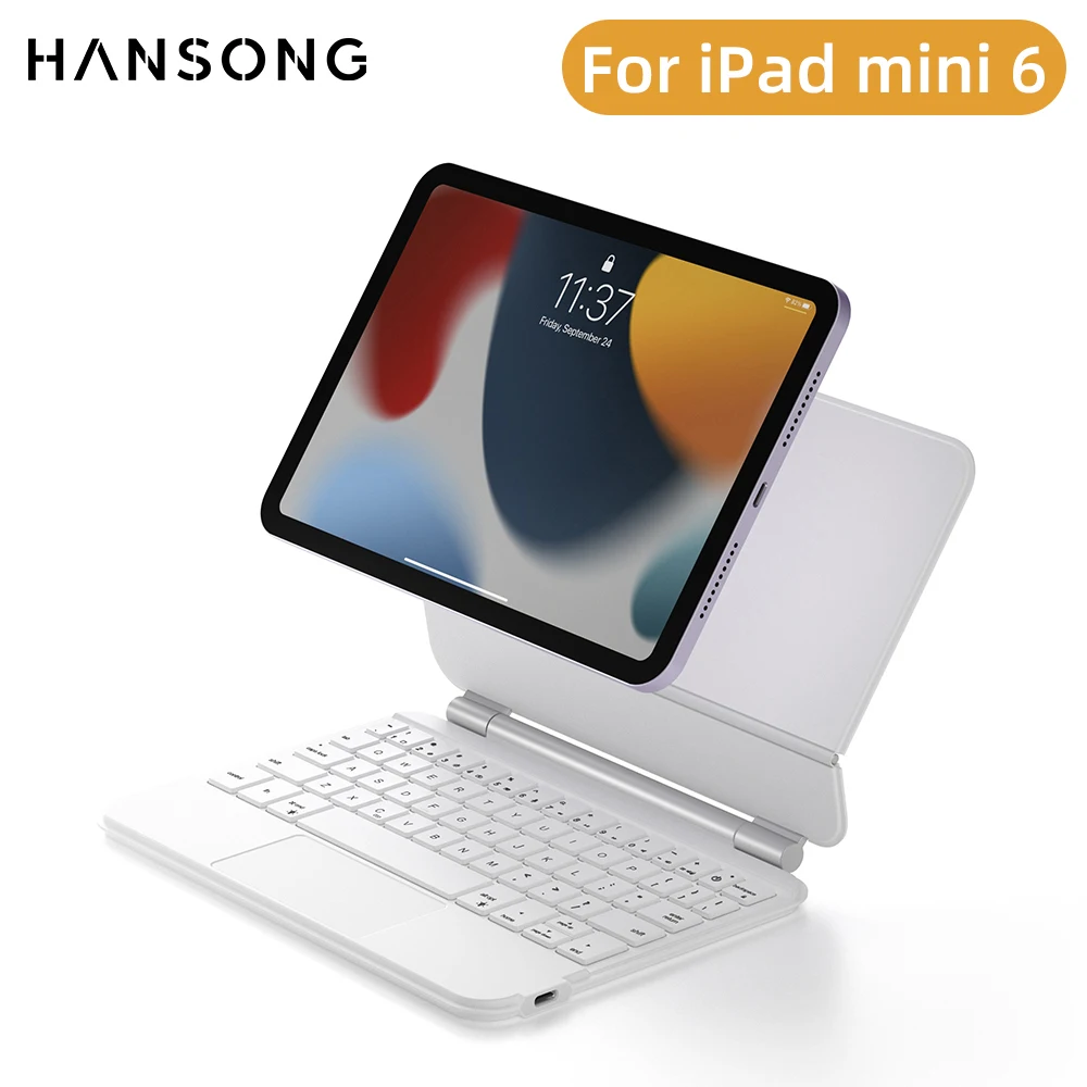 Per Ipad Mini 6 Custodia Per Tastiera Per Ipad Mini Tastiera Magica Di Sesta Generazione Per Ipad Mini 6 Cover Per Tastiera Retroilluminata Compatibil