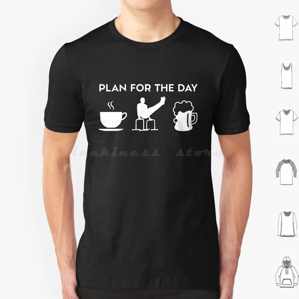 Divertente Caffè Calisthenics Windsurfer Birra T Shirt Big Size 100% Cotone Calisthenics Workout Street Fitness Training Planche