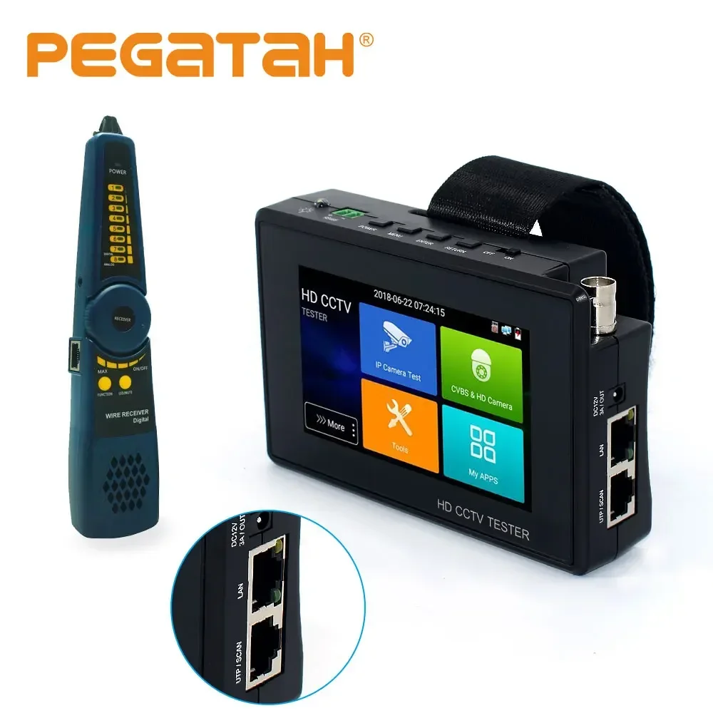 Ipc1800Plus Camera Tester 4K Monitor Portatile Cctv 8Mp Ahd Tvi Cvi Cvbs Camera Cctv Tester Ipc Cftv Camera Mini Monitor Tester