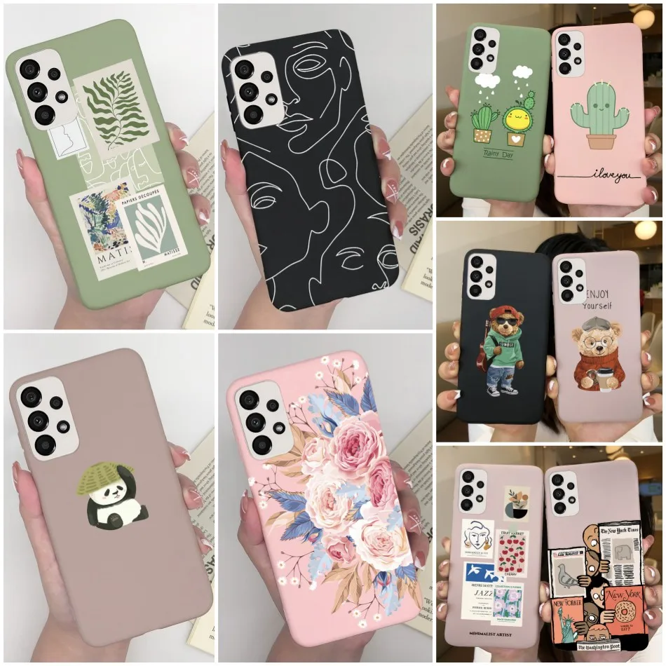Case For Samsung Galaxy A33 5G Cover A 33 Shockproof Tpu Soft Cute Cartoon Flower Protection Back Covers For Samsung A33 5G Case