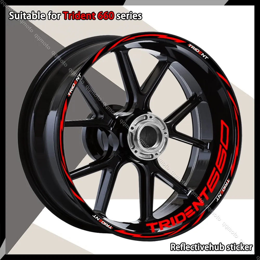 Per Triumph Trident 660 Trident 660 2023 Accessori Moto Riflettenti All'Interno Di Adesivi Ruota Decalcomanie Mozzo Bordo Striscia Nastro