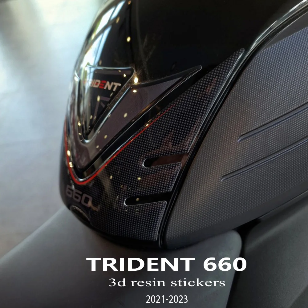 Trident 660 Sticker 2023 Moto Tank Pad Protection Sticker 3D Gel Epoxy Sticker Kit Per Trident 660 Trident660 2021-