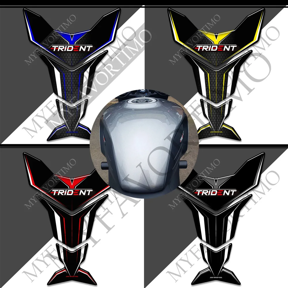 Per Triumph Trident 660 Kit Serbatoio Ginocchiera Gas Combustibile Protezione Olio Adesivi Decalcomanie Carenatura Parafango Parabrezza Avventura